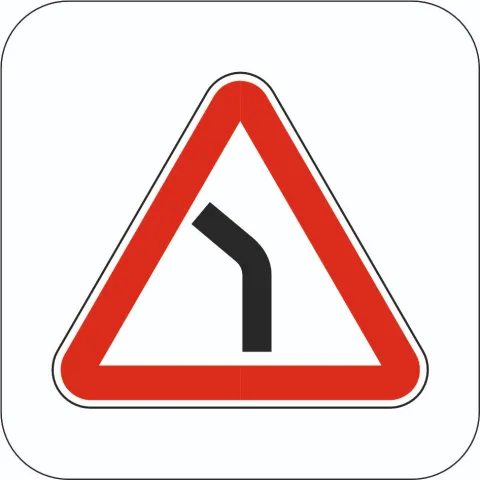Dangerous bend to the left - Sign 1.2