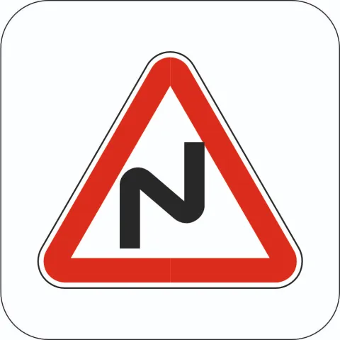 Series of bends - Sign 1.3.1