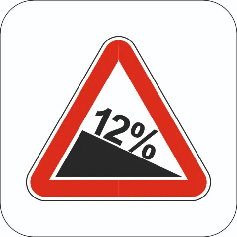 Steep descent - Sign 1.7