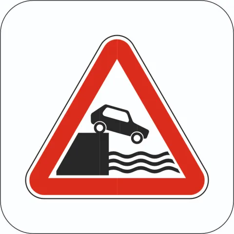 Quayside or riverbank - Sign 1.8