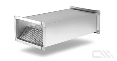 Rectangular tubular silencer