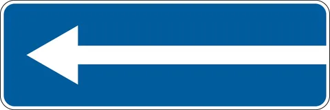 Entry to a one-way road - Sign 5.7.1, 5.7.2