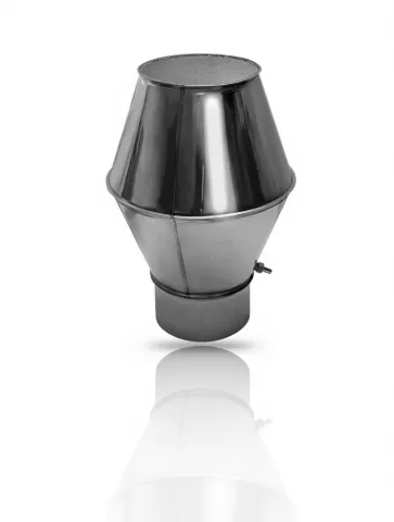 Exhaust terminal with drip ring